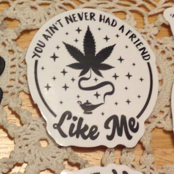 Black and white stickers, cell phone, hydroflask, high times theme - Picture 8 of 8